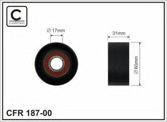 CAFFARO 18700 Натяжной ролик, поликлиновой  ремень