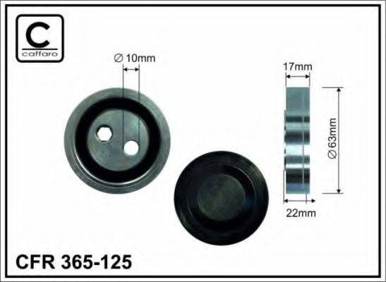 CAFFARO 365125 Натяжной ролик, поликлиновой  ремень