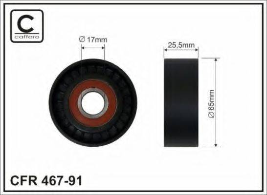 CAFFARO 46791 Натяжной ролик, поликлиновой  ремень