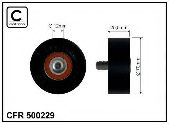 CAFFARO 500229 Натяжной ролик, поликлиновой  ремень