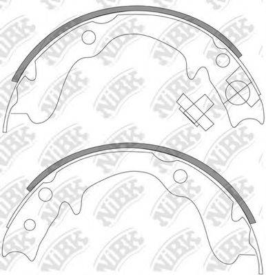 NIBK FN0569 Комплект тормозных колодок, стояночная тормозная система