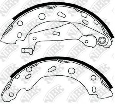 NIBK FN0573 Комплект тормозных колодок