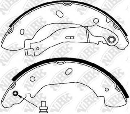 NIBK FN0575 Комплект тормозных колодок
