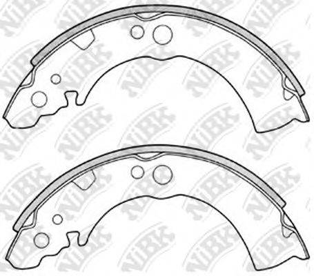NIBK FN1160 Комплект тормозных колодок