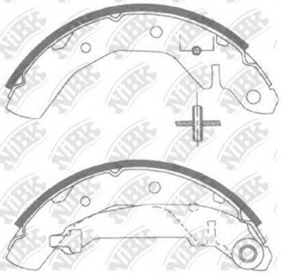 NIBK FN11821 Комплект тормозных колодок