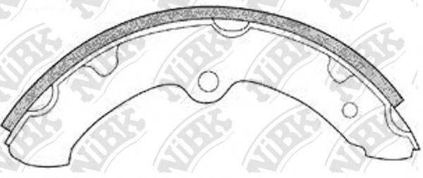 NIBK FN2297 Комплект тормозных колодок