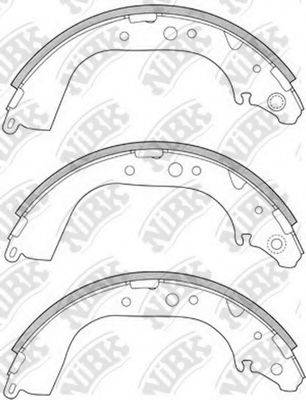 NIBK FN2305 Комплект тормозных колодок