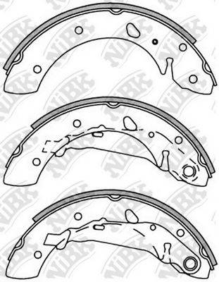 NIBK FN2347 Комплект тормозных колодок