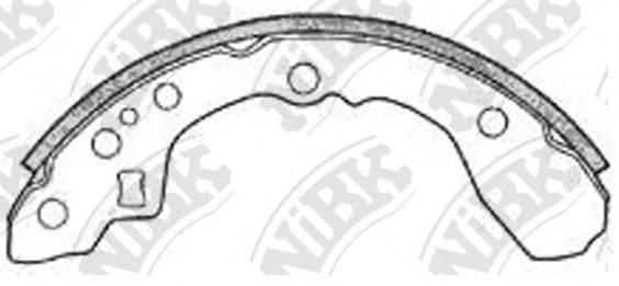 NIBK FN3347 Комплект тормозных колодок
