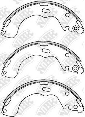 NIBK FN3382 Комплект тормозных колодок