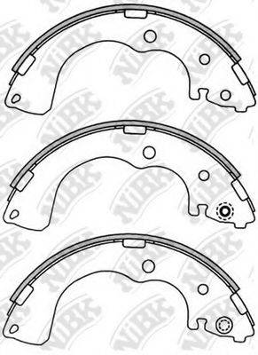 NIBK FN3402 Комплект тормозных колодок