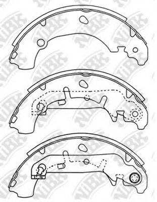 NIBK FN3421 Комплект тормозных колодок