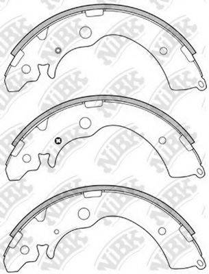 NIBK FN5524 Комплект тормозных колодок