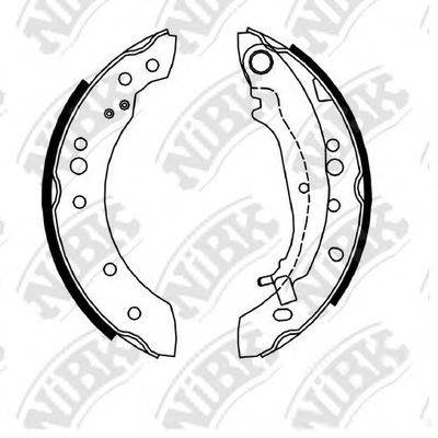NIBK FN6737 Комплект тормозных колодок