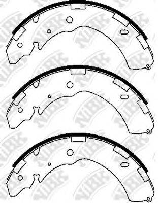 NIBK FN6741 Комплект тормозных колодок