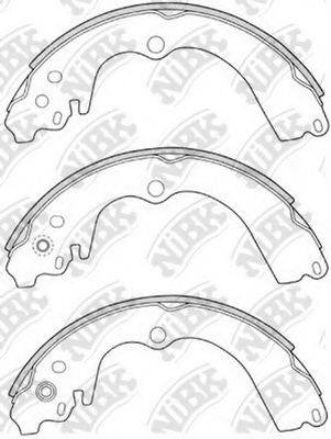 NIBK FN7747 Комплект тормозных колодок