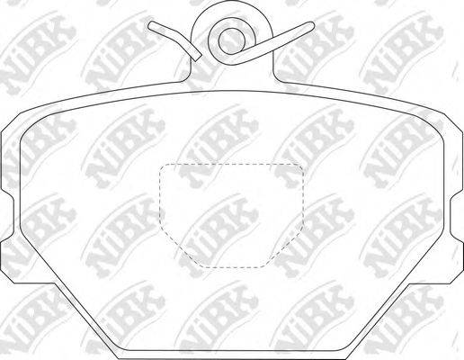 NIBK PN0139 Комплект тормозных колодок, дисковый тормоз
