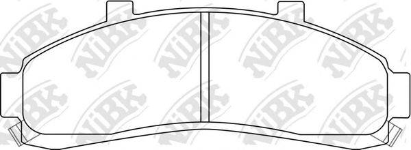 NIBK PN0179 Комплект тормозных колодок, дисковый тормоз