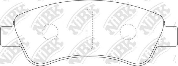NIBK PN0182 Комплект тормозных колодок, дисковый тормоз