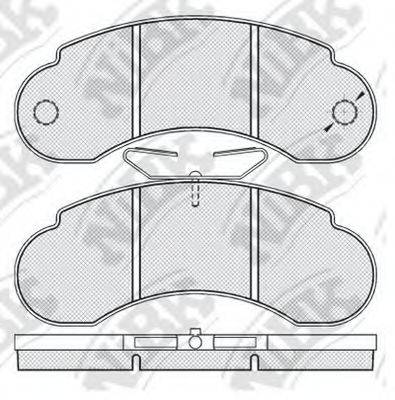 NIBK PN0271 Комплект тормозных колодок, дисковый тормоз