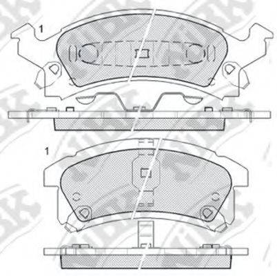 NIBK PN0311 Комплект тормозных колодок, дисковый тормоз