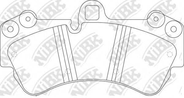 NIBK PN0345S Комплект высокоэффективных тормозных колодок