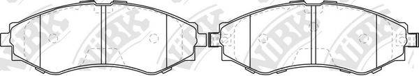 NIBK PN0374 Комплект тормозных колодок, дисковый тормоз