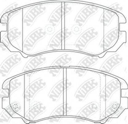 NIBK PN0377 Комплект тормозных колодок, дисковый тормоз