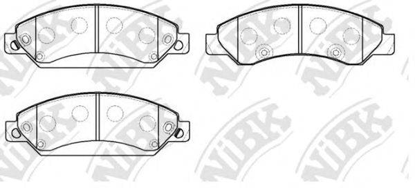 NIBK PN0400 Комплект тормозных колодок, дисковый тормоз