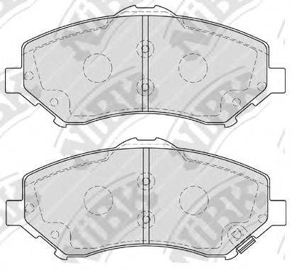 NIBK PN0496 Комплект тормозных колодок, дисковый тормоз