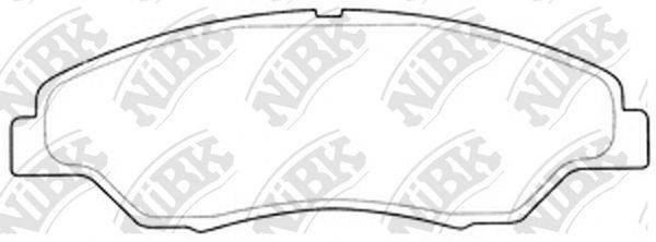 NIBK PN0634 Комплект тормозных колодок, дисковый тормоз