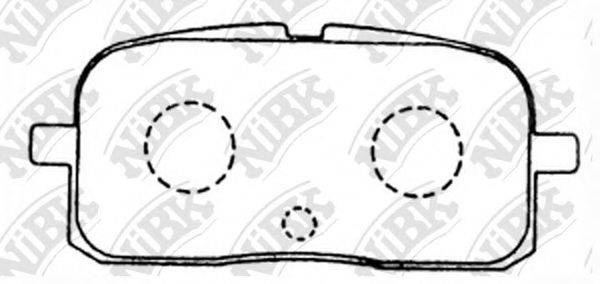 NIBK PN1178 Комплект тормозных колодок, дисковый тормоз