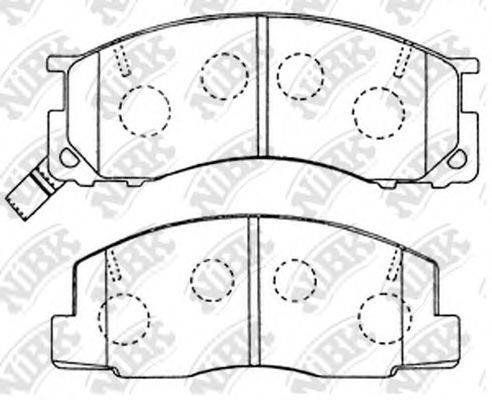 NIBK PN1273 Комплект тормозных колодок, дисковый тормоз