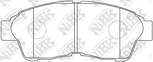 NIBK PN1322 Комплект тормозных колодок, дисковый тормоз
