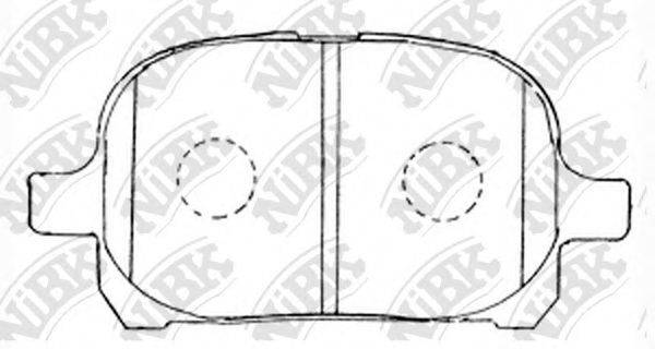 NIBK PN1401 Комплект тормозных колодок, дисковый тормоз