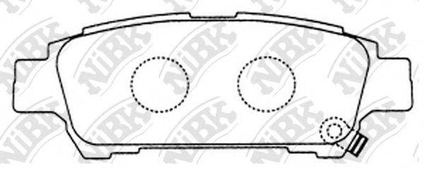 NIBK PN1449 Комплект тормозных колодок, дисковый тормоз
