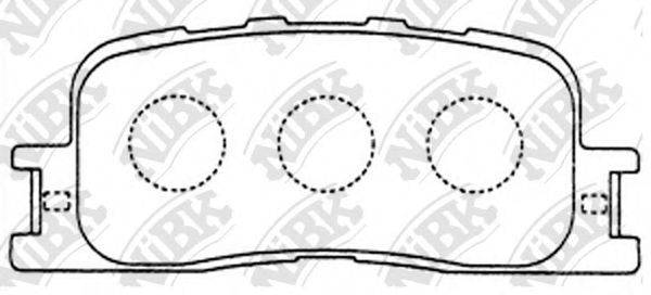NIBK PN1458 Комплект тормозных колодок, дисковый тормоз
