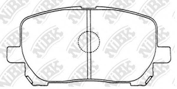 NIBK PN1470 Комплект тормозных колодок, дисковый тормоз