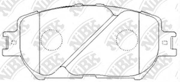NIBK PN1479 Комплект тормозных колодок, дисковый тормоз