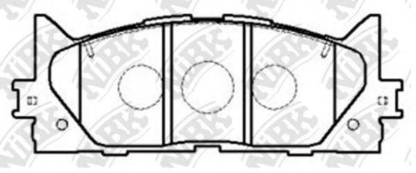 NIBK PN1521 Комплект тормозных колодок, дисковый тормоз