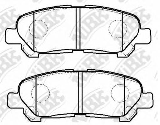 NIBK PN1848 Комплект тормозных колодок, дисковый тормоз