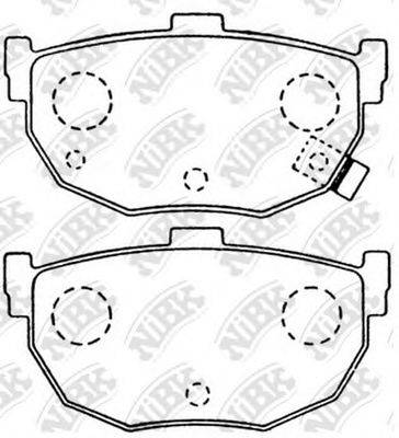 NIBK PN2130 Комплект тормозных колодок, дисковый тормоз