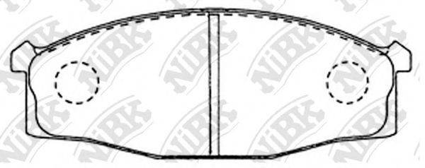 NIBK PN2204 Комплект тормозных колодок, дисковый тормоз
