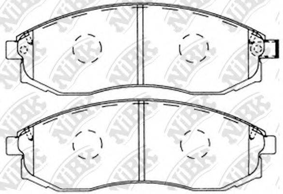 NIBK PN2824 Комплект тормозных колодок, дисковый тормоз
