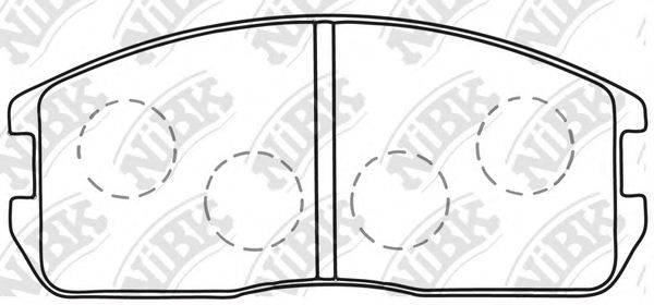 NIBK PN3089 Комплект тормозных колодок, дисковый тормоз