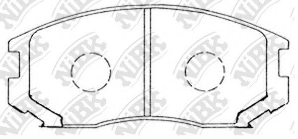 NIBK PN3285 Комплект тормозных колодок, дисковый тормоз