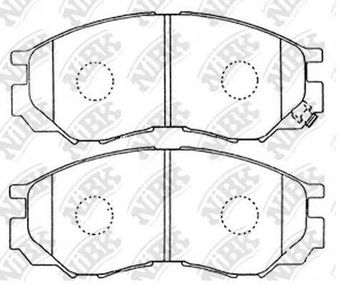 NIBK PN3369 Комплект тормозных колодок, дисковый тормоз