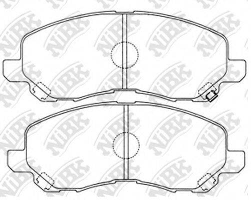 NIBK PN3469 Комплект тормозных колодок, дисковый тормоз