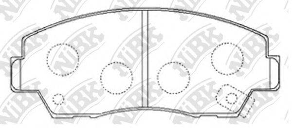 NIBK PN5297 Комплект тормозных колодок, дисковый тормоз
