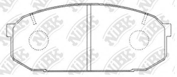 NIBK PN5300 Комплект тормозных колодок, дисковый тормоз